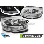 Faros Delanteros True Drl Cromados Para Vw T6 15-19