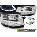 Tubo De Faro Luz Drl Cromado Para Vw T6 15-19