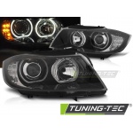 Faros Angel Eyes Led Indicadores Negro Para Bmw E90/E91 03.05-11