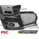 Parachoques delantero sport negro brillante pdc apropiado para audi a3 12-16