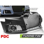 Parachoques delantero sport cromado negro pdc apropiado para audi a3 12-16