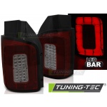 Barra De Luces Traseras Led Roja Humo Para Vw T6 15-19 Transporter