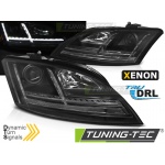 Faros De Xenon Led Drl Negro Seq Compatible Con Audi Tt 06-10 8j