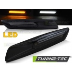 Dirección Lateral Humo Negro Brillante Led F10 Estilo Compatible Con Bmw E60/ E90/ E92/ E82