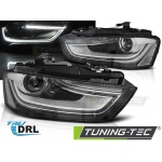 Faros True Drl Negro Para Audi A4 B8 12-15