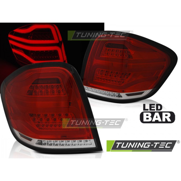 Barra De Luces Traseras Led Roja Blanco Para Mercedes M-Klasa W164 09-11