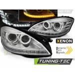 Faros Xenon Daylight Cromo Seq Para Mercedes W221 05-09