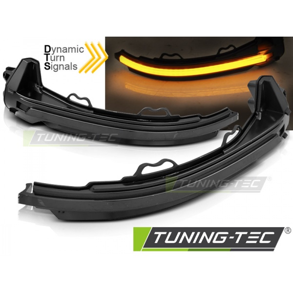 Dirección Lateral En El Espejo Humo Led Seq Para Audi A4 16-18 / A5 17-18