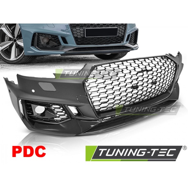Parachoques delantero sport negro brillante pdc apropiado para audi a4 b9 08.15-19