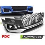 Parachoques delantero sport plata negro pdc apropiado para audi a4 b9 08.15-19