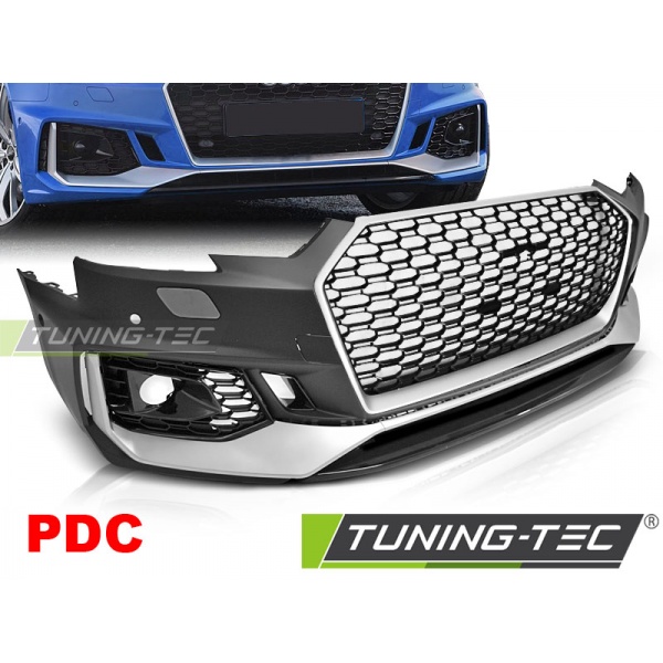 Parachoques delantero sport plata negro pdc apropiado para audi a4 b9 08.15-19