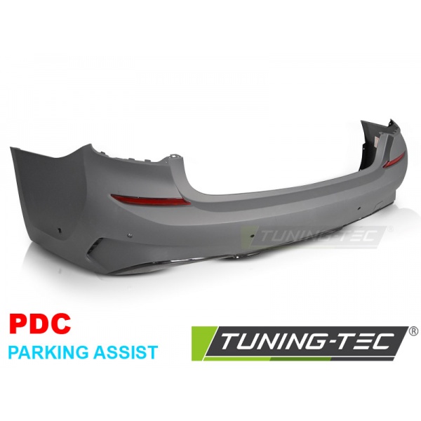 Parachoques trasero rendimiento estilo pdc negro brillante ap -o - o- para bmw g20 19-