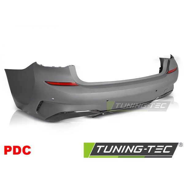 Parachoques trasero rendimiento estilo pdc negro brillante - [] - [] - para bmw g20 19-