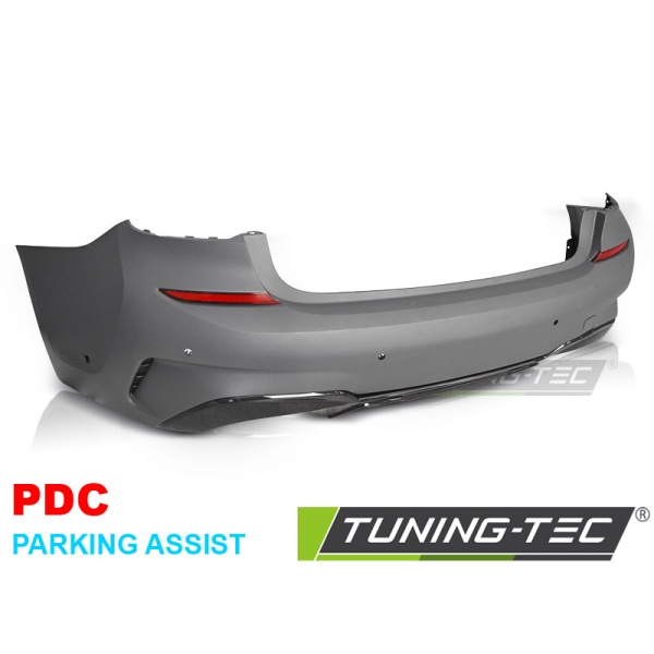 Parachoques trasero estilo de rendimiento pdc negro brillante ap - [] - [] - para bmw g20 19-