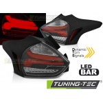 Ford Focus 3 15-18 Hatchback Negro Rojo Seq Led