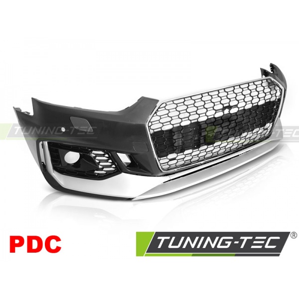 Parachoques delantero sport cromado plata pdc apropiado para audi a5 18-