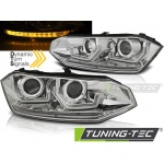 Faros delanteros VW Polo Vi 2G 17-21 secuencial LED cromado LPVWS9