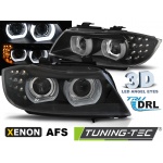 Faros De Xenon Led Drl Negro Afs Para Bmw E90/E91 09-11