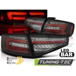 Luces Traseras De Barra Led Negro Seq Compatible Con Audi A4 B8 12-15 Sedan Oem Bombilla