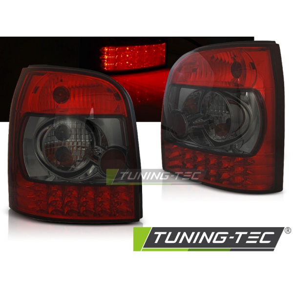 Pilotos traseros led rojo humo para audi a4 b5 94-01 avant
