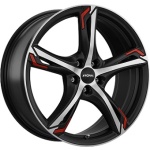 Llanta Ronal R62 RED Dull Black / Polished 8.0x19" 5x110 ET33 CB65.1