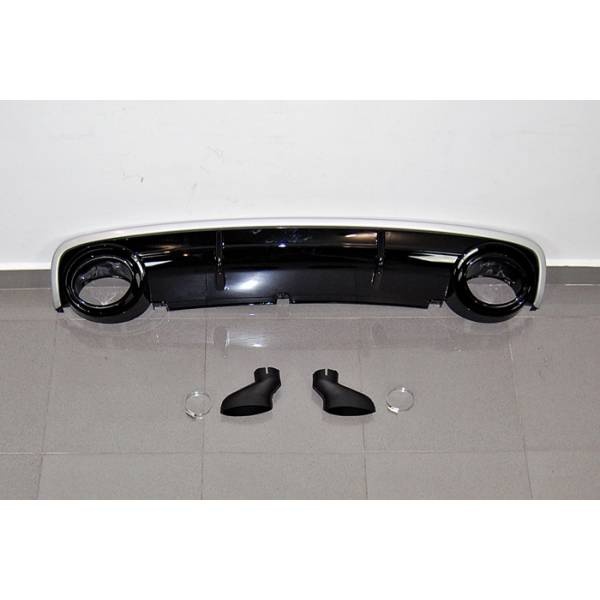 Difusor Trasero Audi A6 Sedan / Avant C6 2004-2008 Look RS6 ABS - Image 2