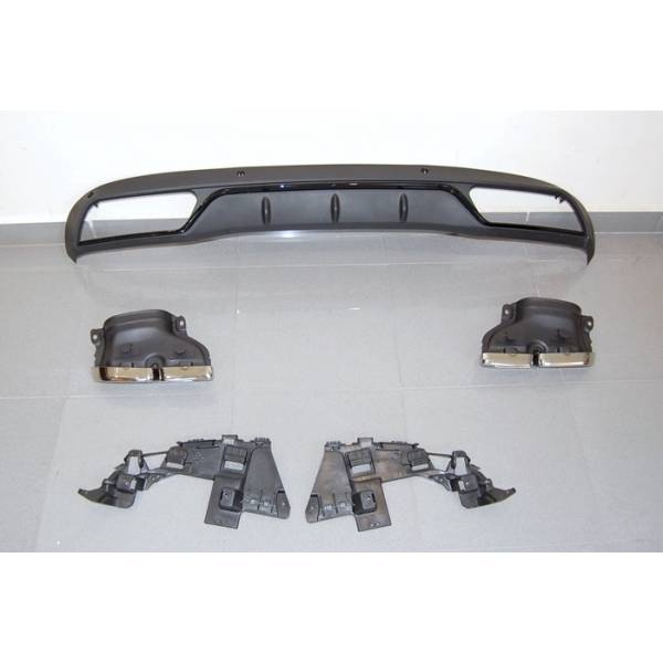 Difusor Trasero Mercedes W205 2014-2018 4P / SW Look C63 ABS
