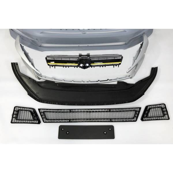 Paragolpes Delantero Volkswagen Golf 7 3/5P look R400 ABS Lavafaros - Image 2