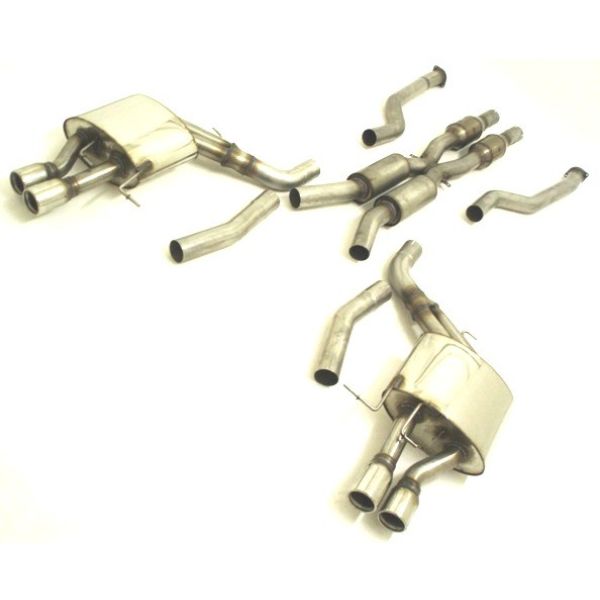 Friedrich 70mm Duplex-Sistema escape mit 200 Zellen Sport-Kats. BMW E60 M5