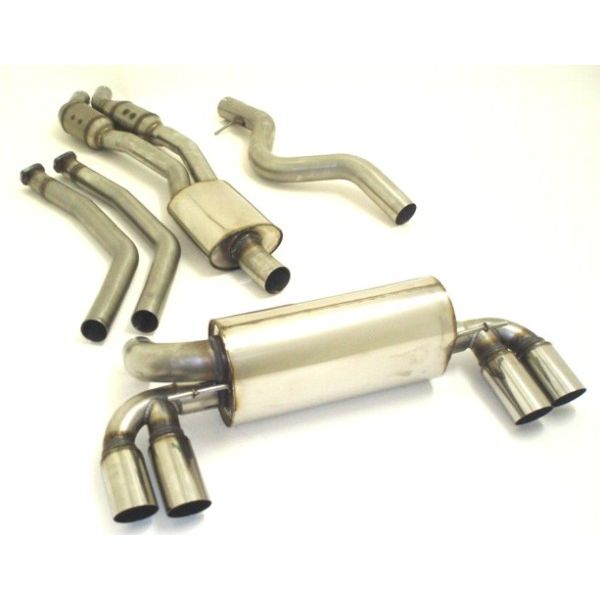 Friedrich 2x 63.5mm Duplex-Sistema escape mit 200 Zellen Sport-Kats. BMW 1er M-Coupe E82