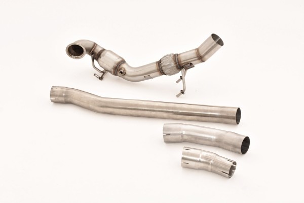 Friedrich 76mm Downpipe mit Sport-Kat. Edelstahl