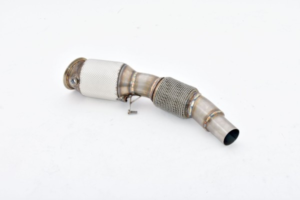 981368-X3-DPKAHJS_1_600x600.jpg Friedrich 76mm Downpipe mit 200 Zellen HJS Sport-Kat. Edelstahl - Imagen 1