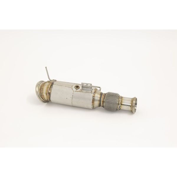 Friedrich 114>>>76mm Downpipe mit 200 Zellen HJS Sport-Kat. Edelstahl