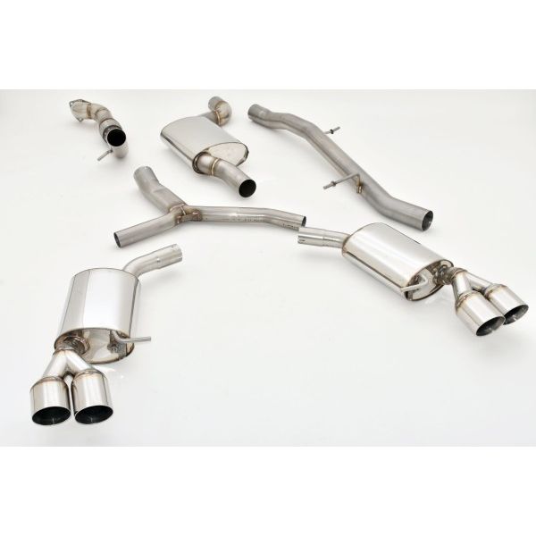 Friedrich 76mm Duplex-Sistema escape Audi A4 B9 (B8/8W) Limousine und Avant Quattro
