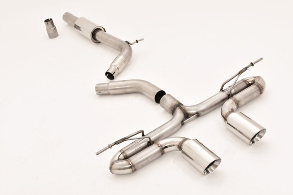 Friedrich 76mm Duplex-Sistema escape VW Golf VII GTD