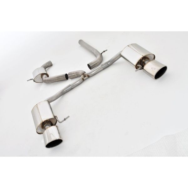 Friedrich 76mm Duplex-Sistema escape Edelstahl
