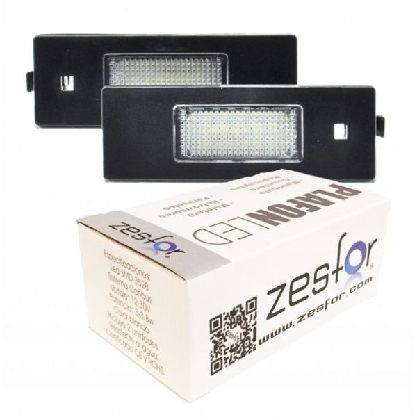 Zesfor Luces de matrícula LED para BMW Serie 1 E87, 5 puertas (2004-2011)