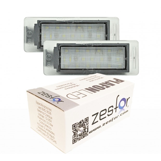 Zesfor Luces de matrícula LED para Chevrolet Trax (2013-)