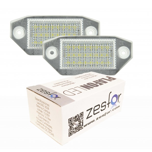 Zesfor Luces de matrícula LED para Ford Mondeo MKIII 4 y 5 puertas (2000-2007)