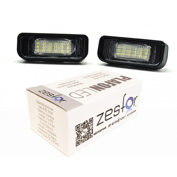 Zesfor Luces de matrícula LED para Mercedes Clase S W220 (1999-2005)