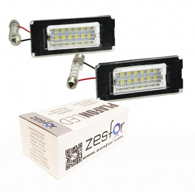 Zesfor Luces de matrícula LED para Mini R56 Hatchback (2007-2013)