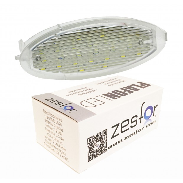 Zesfor Luces de matrícula LED para Opel Agila (00-08)