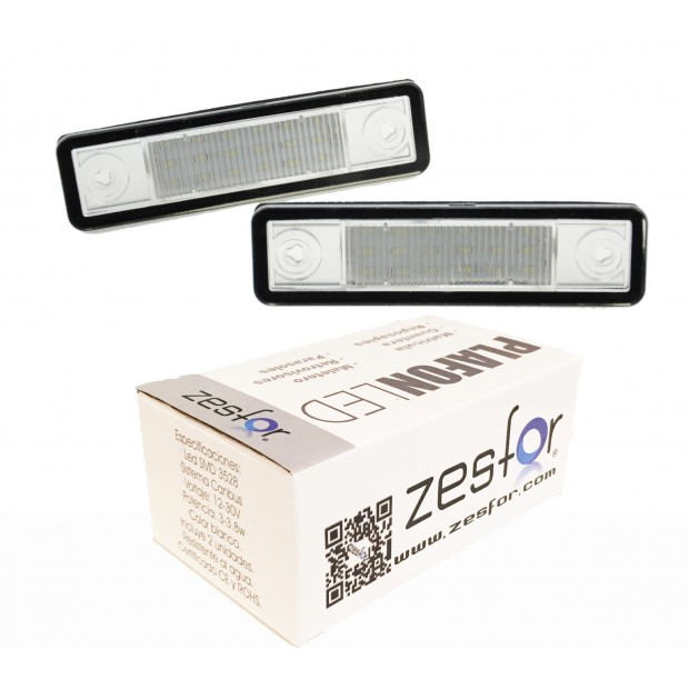Zesfor Luces de matrícula LED para Opel Corsa B 93-00