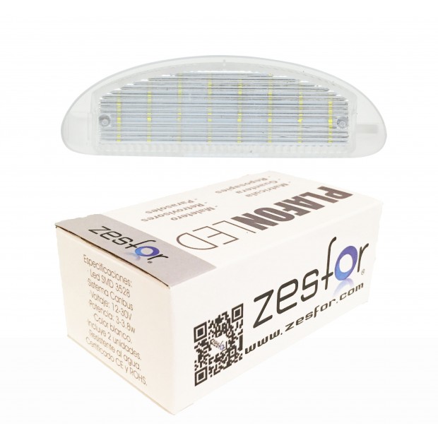 Zesfor Luces de matrícula LED para Renault Clio II (1998-2005)