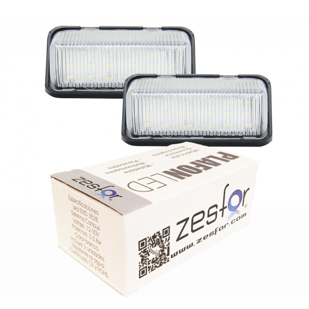 Zesfor Luces de matrícula LED para Toyota Prius Hibrido (16-)