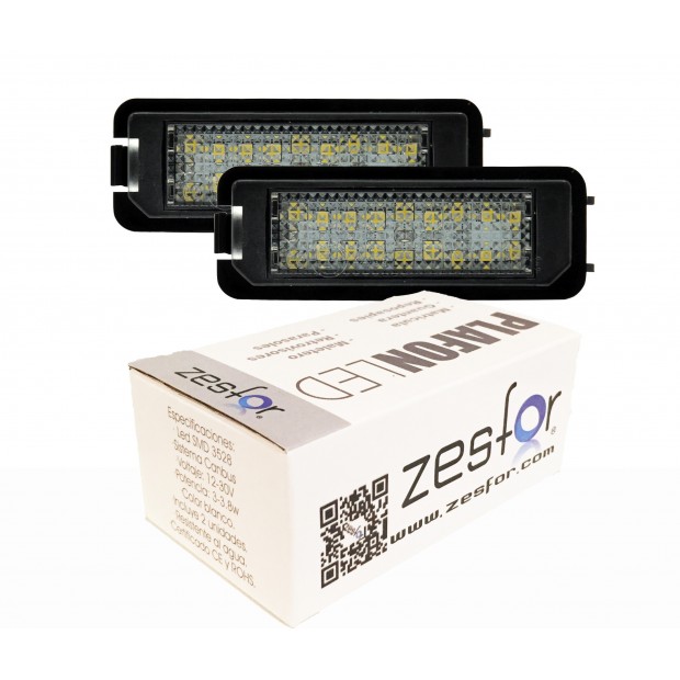 Zesfor Luces de matrícula LED para Volkswagen Lupo 3L (1999-2006)