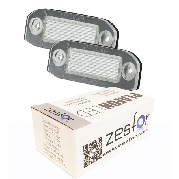 Zesfor Luces de matrícula LED para Volvo XC70 II (08-)