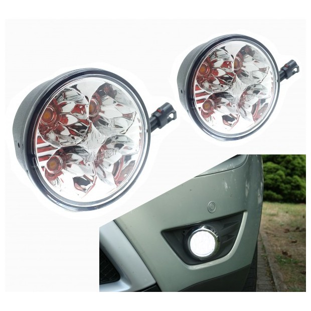 Zesfor Luces diurnas de dia LED redondas homologadas - Tipo 2