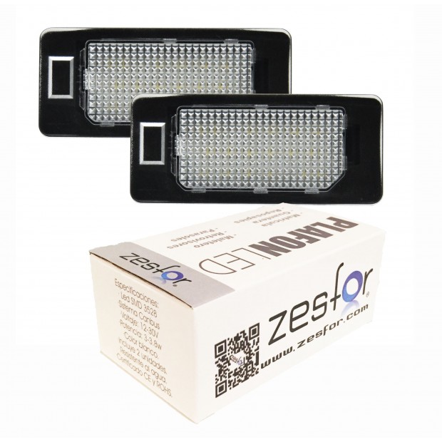 Zesfor Luces de matrícula LED para Audi A4 B8 4 y 5 puertas (2007-2015)