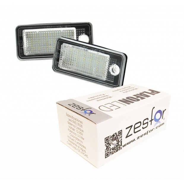 Zesfor Luces de matrícula LED para Audi A6 C6 berlina y avant(2004-2011)